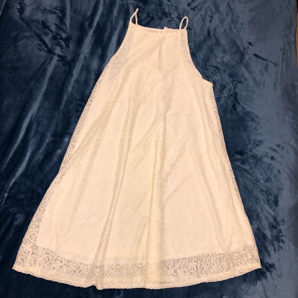 NWT White Dress Spaghetti Strap Medium Slip Dress - Picture 2 of 6